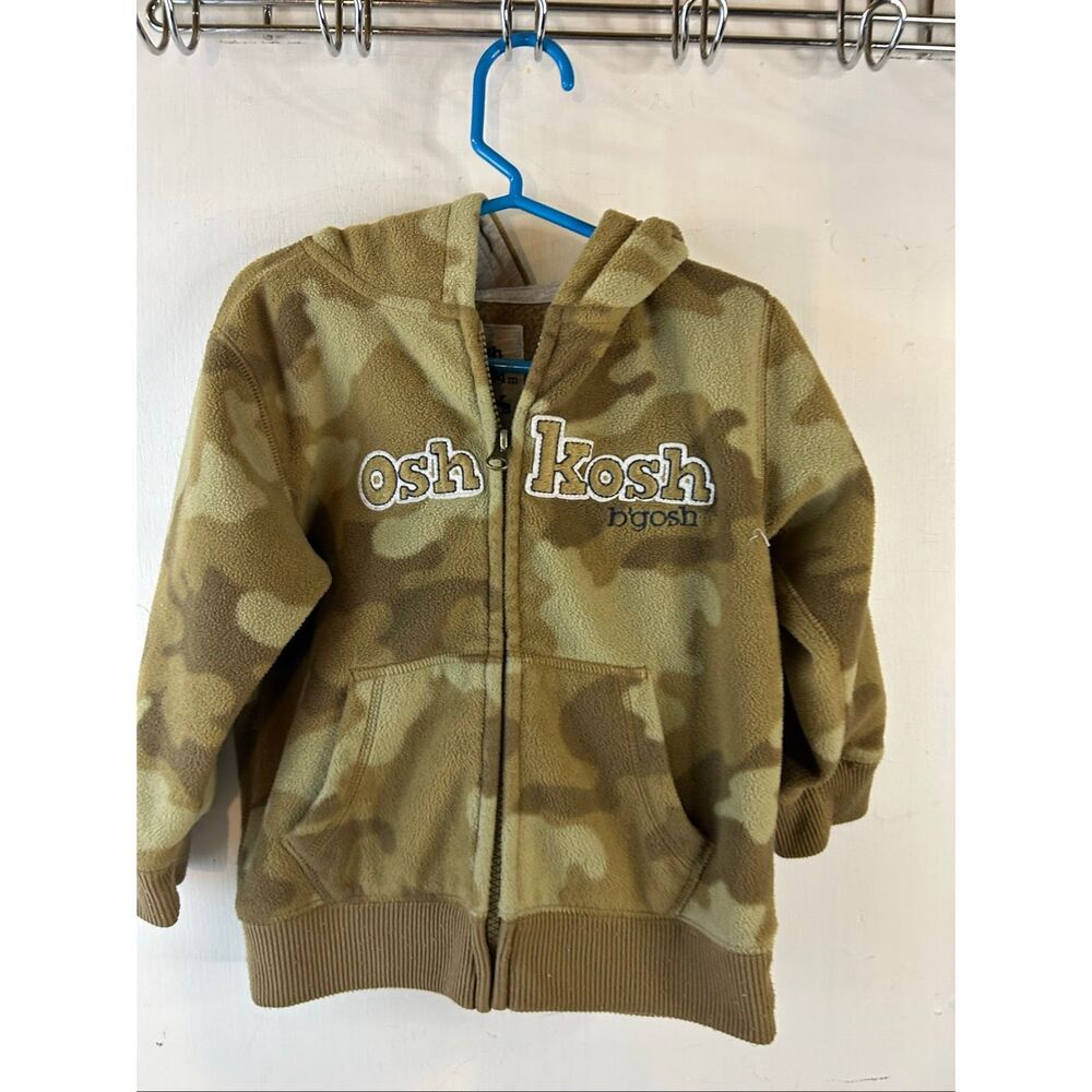 Oshkosh zipper fleece camo jacket‎ 24m